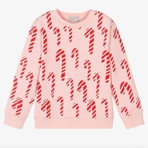 STELLA MCCARTNEY girls festive organic cotton sweatshirt